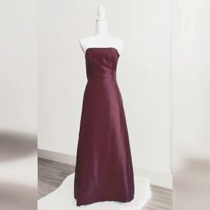 Ann Taylor Satin Strapless Gown